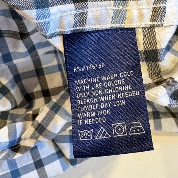 Fish Hippie Shirt Mens Size 2XL White Plaid Tailored Fit Button Up Long Sleeve - Picture 6 of 9